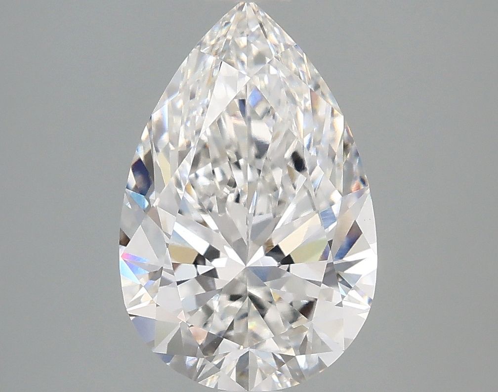 Lab-Grown Pear Diamond - 2.59 Carats, E Color, VVS2 Clarity - Certified by IGI - Report Number: LG687550418