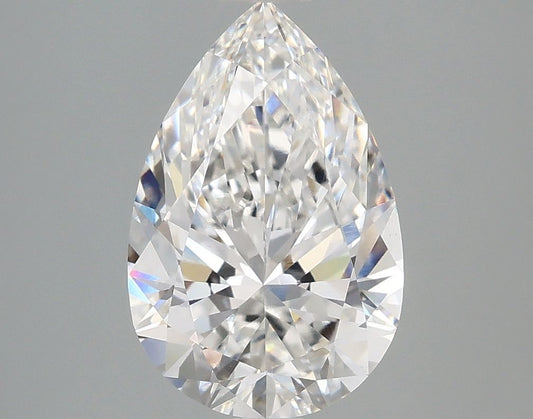 Lab-Grown Pear Diamond - 2.59 Carats, E Color, VVS2 Clarity - Certified by IGI - Report Number: LG687550418