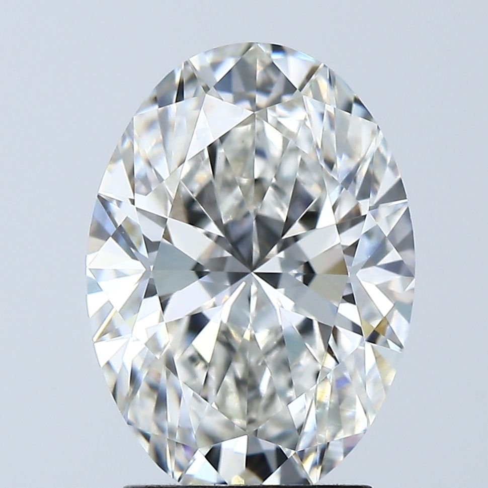 Lab-Grown Oval Diamond - 2.57 Carats, F Color, VVS2 Clarity - Certified by IGI - Report Number: LG683538222
