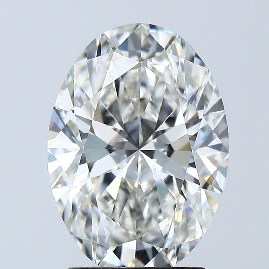 Lab-Grown Oval Diamond - 2.57 Carats, F Color, VVS2 Clarity - Certified by IGI - Report Number: LG683538222