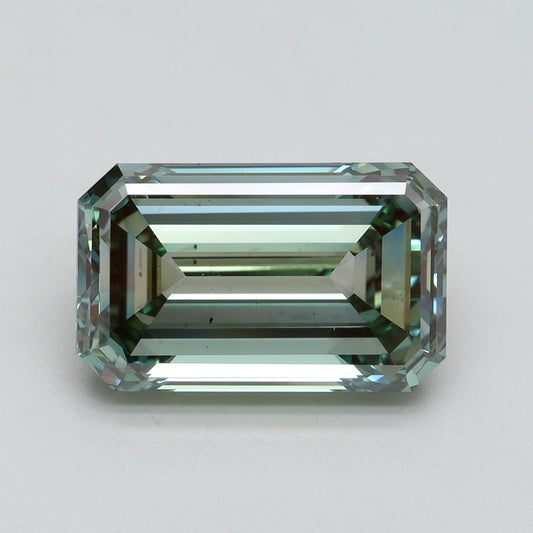 Lab-Grown Emerald Diamond - 6.0 Carats, Fancy Intense Green Color, VS2 Clarity - Certified by IGI - Report Number: LG621492241