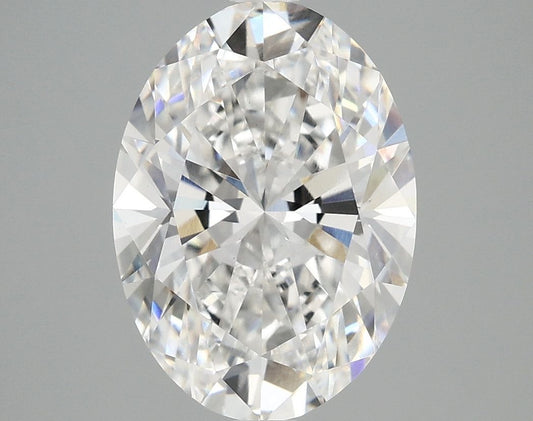 Lab-Grown Oval Diamond - 4.01 Carats, E Color, VVS2 Clarity - Certified by IGI - Report Number: LG696585757