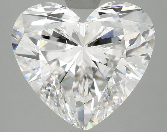 Lab-Grown Heart Diamond - 3.96 Carats, E Color, VS2 Clarity - Certified by IGI - Report Number: LG696509825