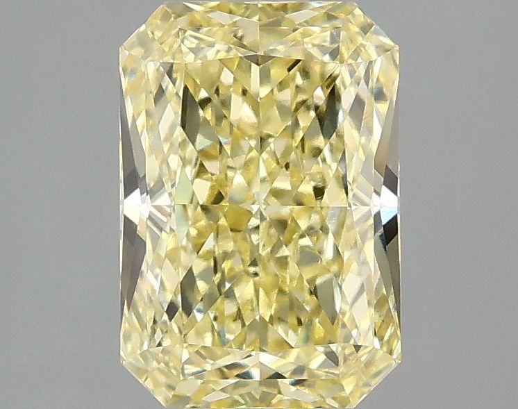 Lab-Grown Radiant Diamond - 2.04 Carats, Fancy Vivid Yellow Color, VVS2 Clarity - Certified by IGI - Report Number: LG677575749