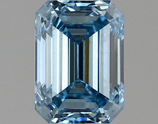 Lab-Grown Emerald Diamond - 1.17 Carats, Fancy Vivid Blue Color, VS1 Clarity - Certified by IGI - Report Number: LG636422580