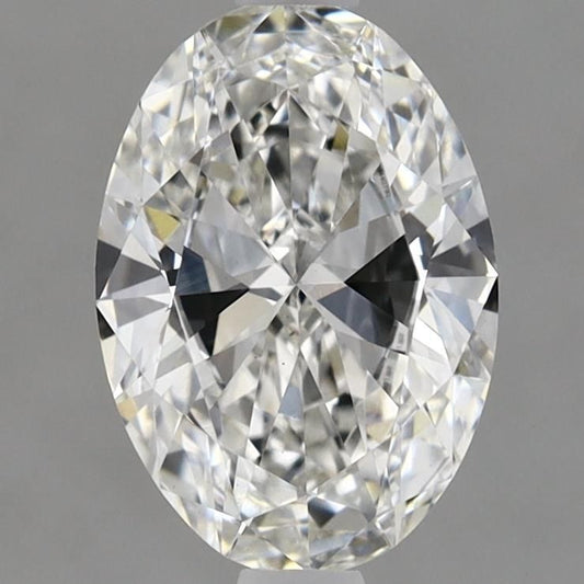 Lab-Grown Oval Diamond - 1.5 Carats, F Color, VVS2 Clarity - Certified by IGI - Report Number: LG629440790