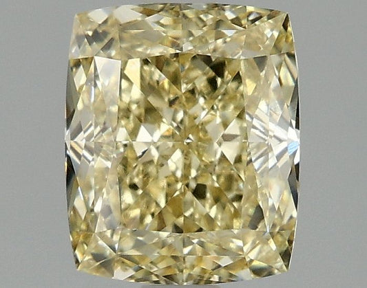 Lab-Grown Cushion Diamond - 2.06 Carats, Fancy Intense Yellow Color, VS1 Clarity - Certified by IGI - Report Number: LG674503547