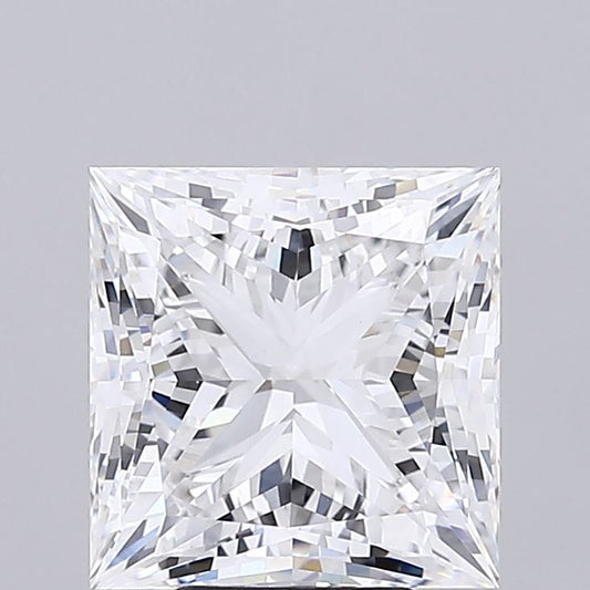 Lab-Grown Princess Diamond - 6.03 Carats, E Color, VVS2 Clarity - Certified by IGI - Report Number: LG687509400