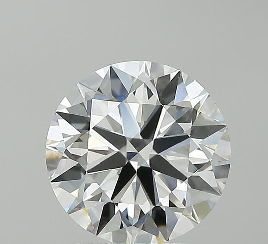 Lab-Grown Round Diamond - 2.51 Carats, F Color, VVS2 Clarity - Certified by IGI - Report Number: LG675589657