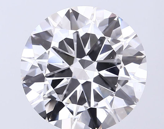 Lab-Grown Round Diamond - 7.01 Carats, E Color, VS2 Clarity - Certified by IGI - Report Number: LG710589864