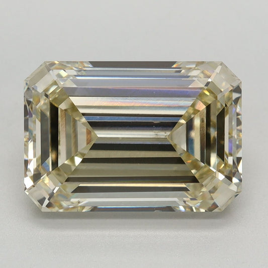 Lab-Grown Emerald Diamond - 4.56 Carats, Fancy Yellow Color, VS2 Clarity - Certified by IGI - Report Number: LG634433005