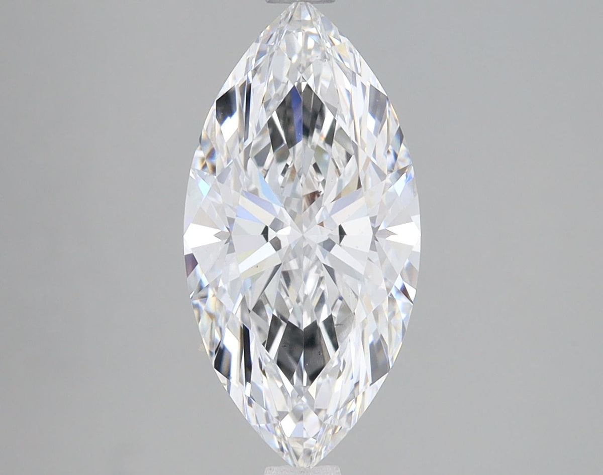 Lab-Grown Marquise Diamond - 2.59 Carats, E Color, VS2 Clarity - Certified by IGI - Report Number: LG640450218