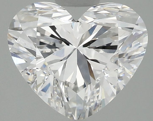 Lab-Grown Heart Diamond - 2.51 Carats, F Color, VVS2 Clarity - Certified by IGI - Report Number: LG692546428