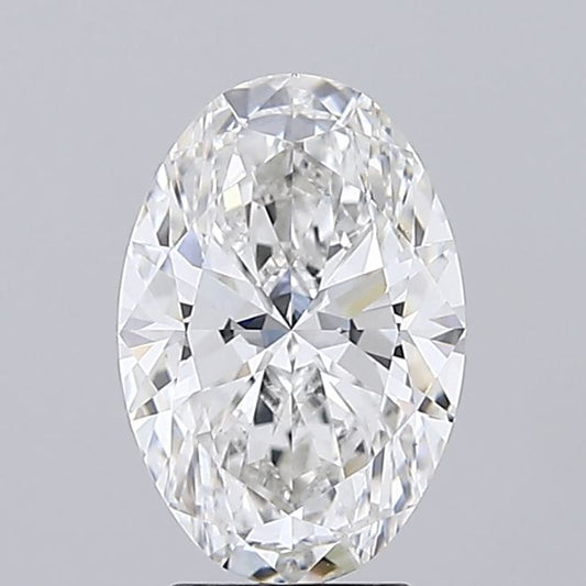Lab-Grown Oval Diamond - 3.1 Carats, F Color, VVS2 Clarity - Certified by IGI - Report Number: LG713533856