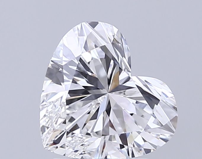 Lab-Grown Heart Diamond - 2.01 Carats, E Color, VVS2 Clarity - Certified by IGI - Report Number: LG715567199