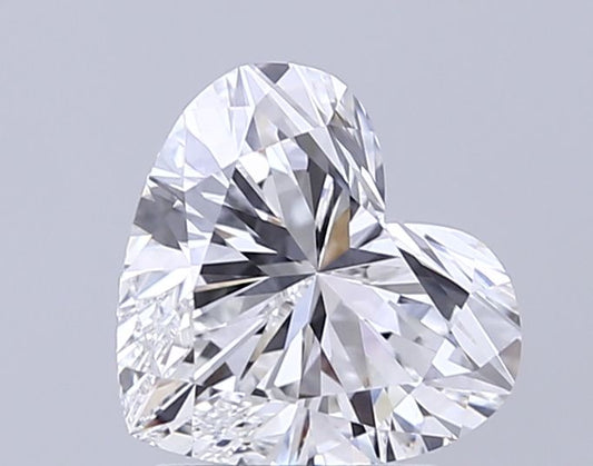 Lab-Grown Heart Diamond - 2.01 Carats, E Color, VVS2 Clarity - Certified by IGI - Report Number: LG715567199