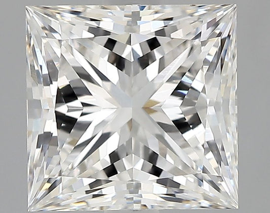 Lab-Grown Princess Diamond - 2.57 Carats, F Color, VVS2 Clarity - Certified by IGI - Report Number: LG564384304