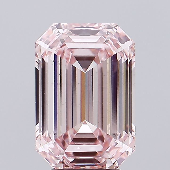 Lab-Grown Emerald Diamond - 4.05 Carats, Fancy Intense Pink Color, VS1 Clarity - Certified by IGI - Report Number: LG644495767