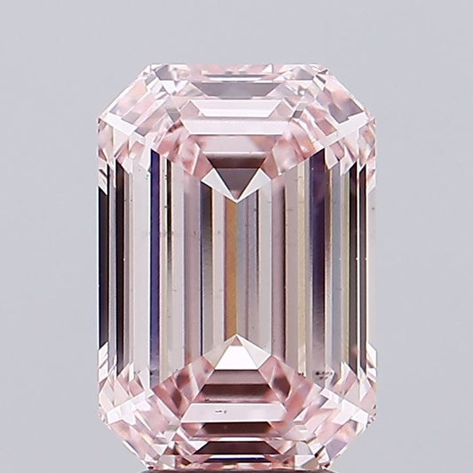 Lab-Grown Emerald Diamond - 4.05 Carats, Fancy Intense Pink Color, VS1 Clarity - Certified by IGI - Report Number: LG644495767