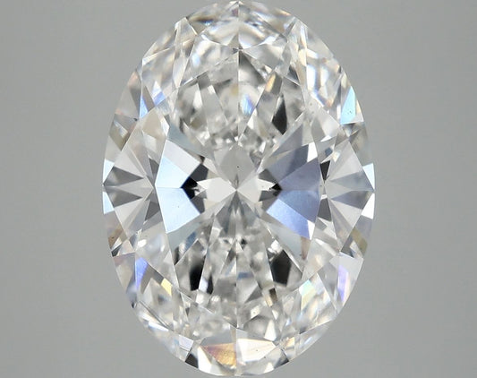 Lab-Grown Oval Diamond - 5.0 Carats, F Color, VS2 Clarity - Certified by IGI - Report Number: LG691523574