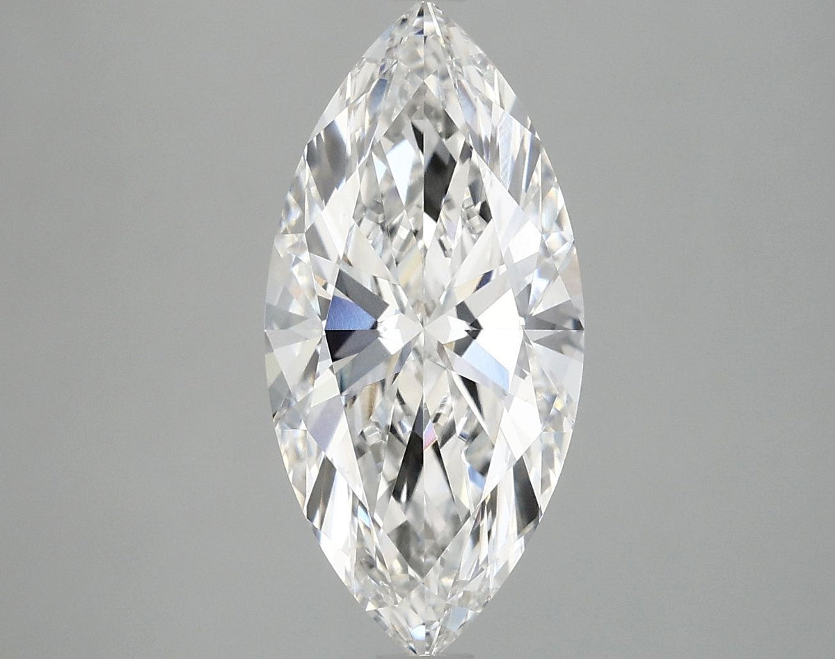 Lab-Grown Marquise Diamond - 2.96 Carats, E Color, VS1 Clarity - Certified by IGI - Report Number: LG696559230