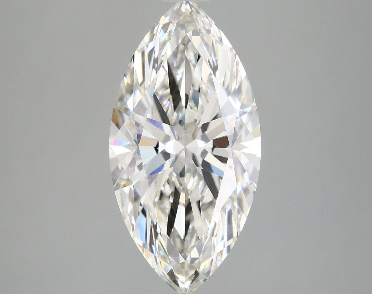 Lab-Grown Marquise Diamond - 2.97 Carats, F Color, VS1 Clarity - Certified by IGI - Report Number: LG684512673