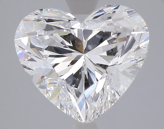 Lab-Grown Heart Diamond - 4.04 Carats, E Color, VVS2 Clarity - Certified by IGI - Report Number: LG681579464