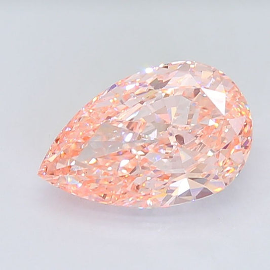 Lab-Grown Pear Diamond - 6.03 Carats, Fancy Intense Pink Color, VS1 Clarity - Certified by IGI - Report Number: LG668407132