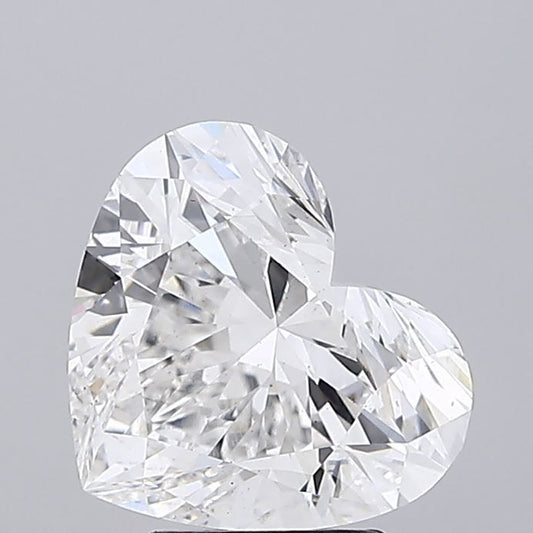 Lab-Grown Heart Diamond - 4.07 Carats, E Color, VS2 Clarity - Certified by IGI - Report Number: LG654470289