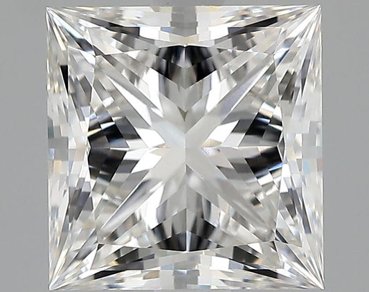 Lab-Grown Princess Diamond - 2.52 Carats, F Color, VVS2 Clarity - Certified by IGI - Report Number: LG561262845