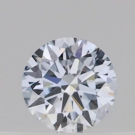 Lab-Grown Round Diamond - 0.17 Carats, Fancy Blue Color, VS1 Clarity - Certified by IGI - Report Number: LG689573634