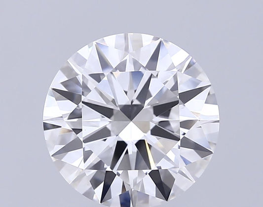 Lab-Grown Round Diamond - 4.51 Carats, F Color, VS2 Clarity - Certified by IGI - Report Number: LG668465402