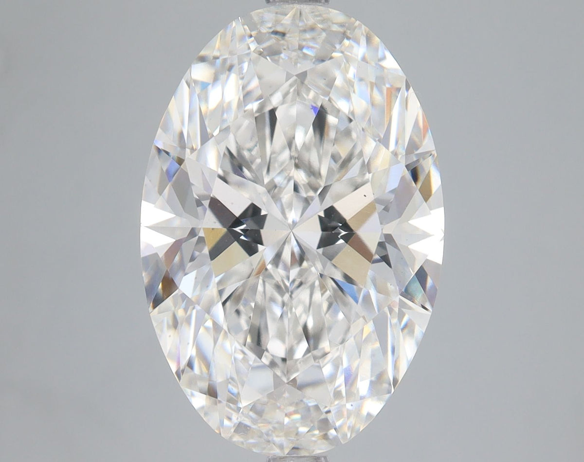 Lab-Grown Oval Diamond - 7.03 Carats, F Color, VS2 Clarity - Certified by IGI - Report Number: LG685582329