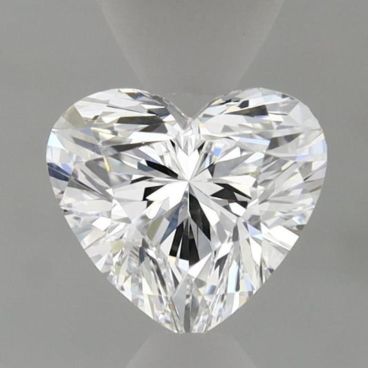 Lab-Grown Heart Diamond - 0.97 Carats, D Color, VVS2 Clarity - Certified by IGI - Report Number: LG638415531
