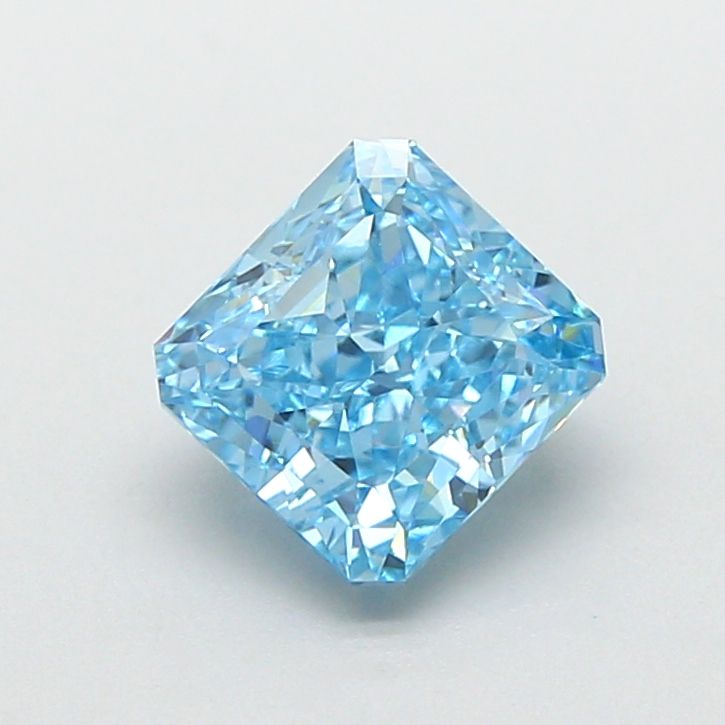 Square Radiant 1.51ct Fancy Vivid Blue VVS2 - Cut • IGI • LG830625530