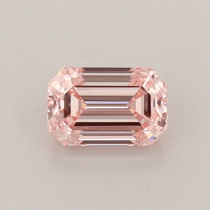 Lab-Grown Emerald Diamond - 0.63 Carats, Fancy Intense Pink Color, VS2 Clarity - Certified by IGI - Report Number: LG607355658