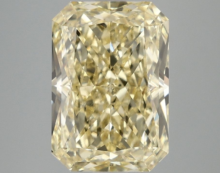 Lab-Grown Radiant Diamond - 4.04 Carats, Fancy Intense Yellow Color, VVS2 Clarity - Certified by IGI - Report Number: LG678596909