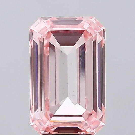 Lab-Grown Emerald Diamond - 6.0 Carats, Fancy Intense Pink Color, VS1 Clarity - Certified by IGI - Report Number: LG689556909