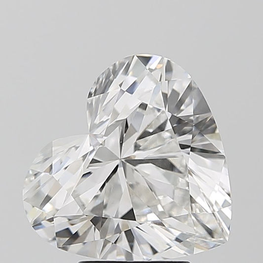 Lab-Grown Heart Diamond - 3.5 Carats, F Color, VS1 Clarity - Certified by IGI - Report Number: LG687525121