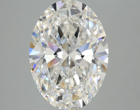 Lab-Grown Oval Diamond - 4.02 Carats, F Color, VVS2 Clarity - Certified by IGI - Report Number: LG683541636