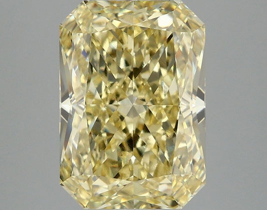 Lab-Grown Radiant Diamond - 4.05 Carats, Fancy Intense Yellow Color, VVS2 Clarity - Certified by IGI - Report Number: LG675550974