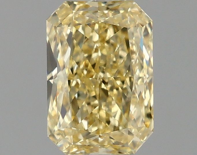 Lab-Grown Radiant Diamond - 1.03 Carats, Fancy Vivid Yellow Color, VVS2 Clarity - Certified by IGI - Report Number: LG678527649