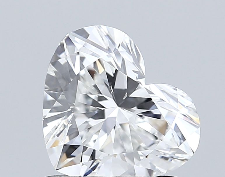Lab-Grown Heart Diamond - 1.5 Carats, E Color, VVS2 Clarity - Certified by IGI - Report Number: LG675581915