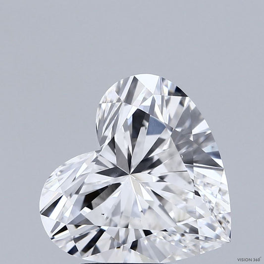 Lab-Grown Heart Diamond - 4.01 Carats, F Color, VS1 Clarity - Certified by IGI - Report Number: LG696577530