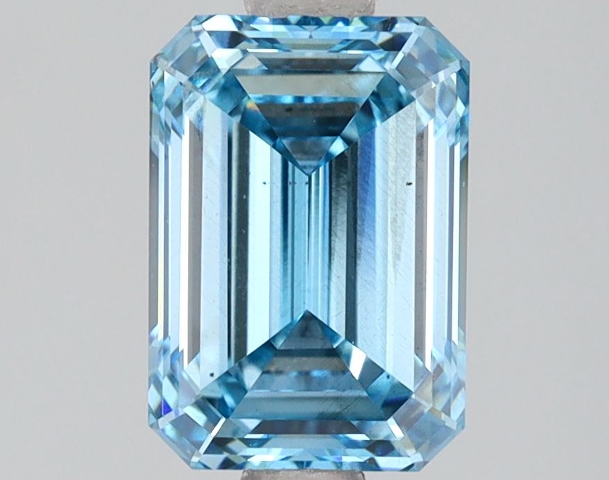 Lab-Grown Emerald Diamond - 2.05 Carats, Fancy Vivid Blue Color, VS2 Clarity - Certified by IGI - Report Number: LG617402352