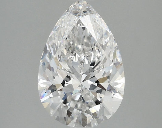 Lab-Grown Pear Diamond - 2.5 Carats, E Color, VVS2 Clarity - Certified by IGI - Report Number: LG691565482