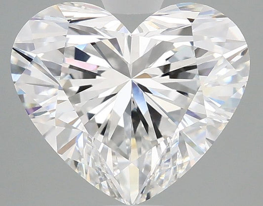 Lab-Grown Heart Diamond - 3.0 Carats, E Color, VVS2 Clarity - Certified by IGI - Report Number: LG680529342