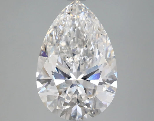 Lab-Grown Pear Diamond - 4.53 Carats, F Color, VS2 Clarity - Certified by IGI - Report Number: LG666442644