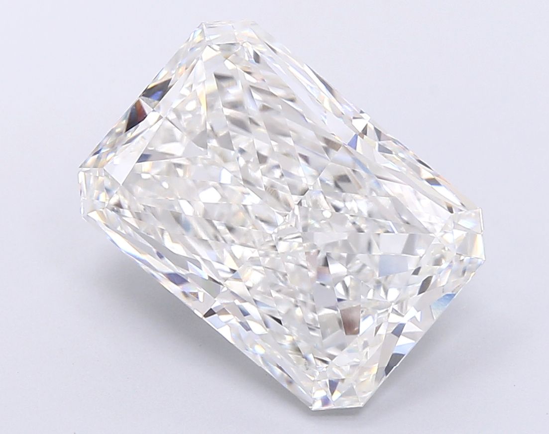 Lab-Grown Radiant Diamond - 8.05 Carats, F Color, VVS2 Clarity - Certified by IGI - Report Number: LG635498031