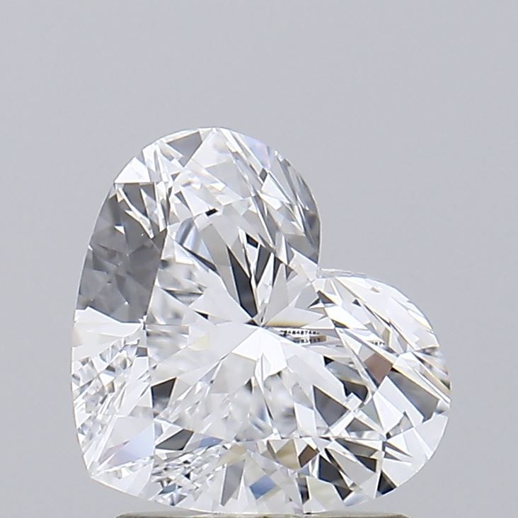 Lab-Grown Heart Diamond - 1.47 Carats, D Color, VVS2 Clarity - Certified by IGI - Report Number: LG648497452